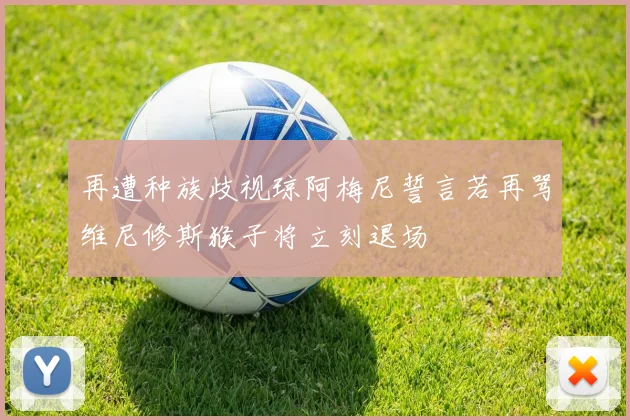 再遭种族歧视琼阿梅尼誓言若再骂维尼修斯猴子将立刻退场